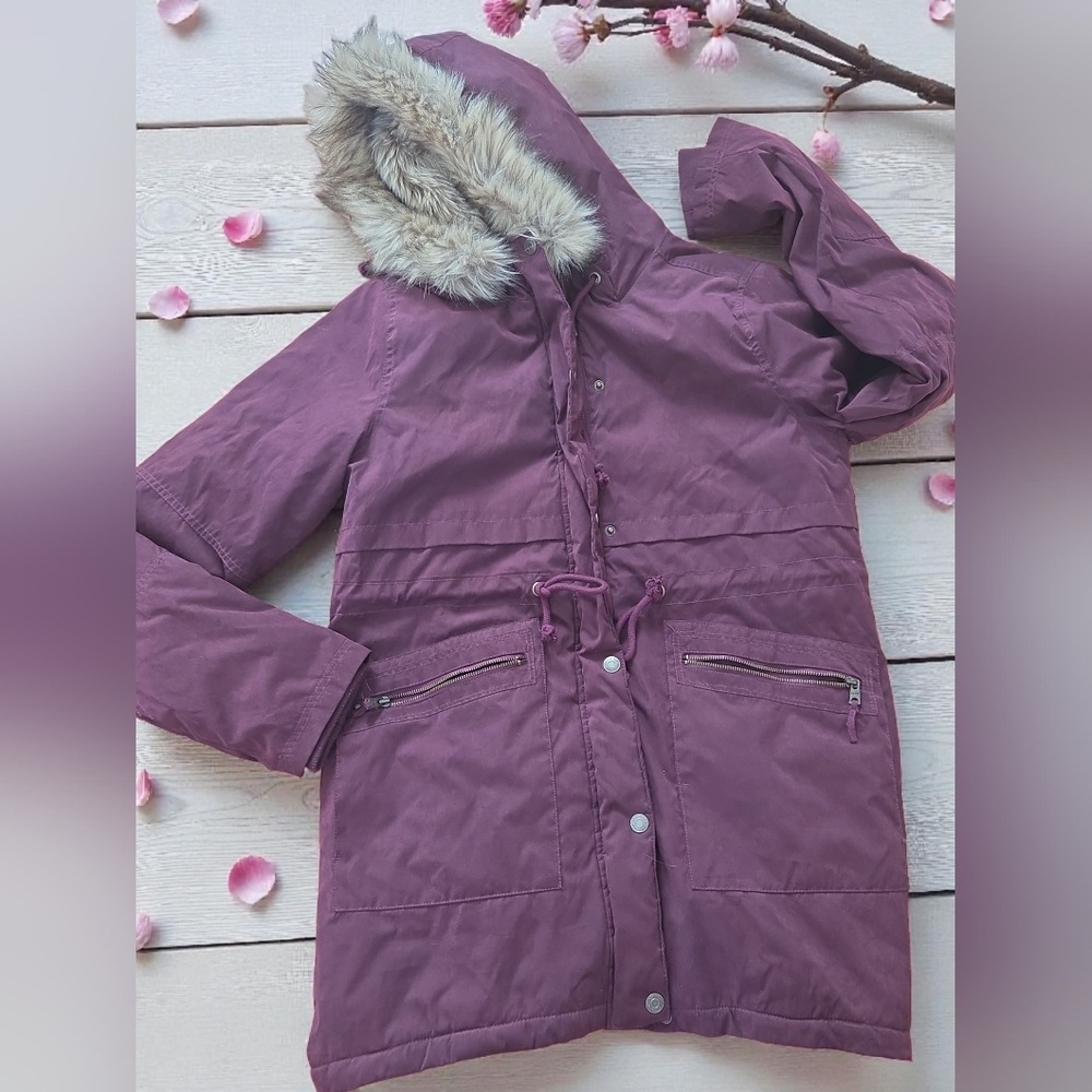 Used ince AEROPOSTALE fur winter coat jacket Women XL